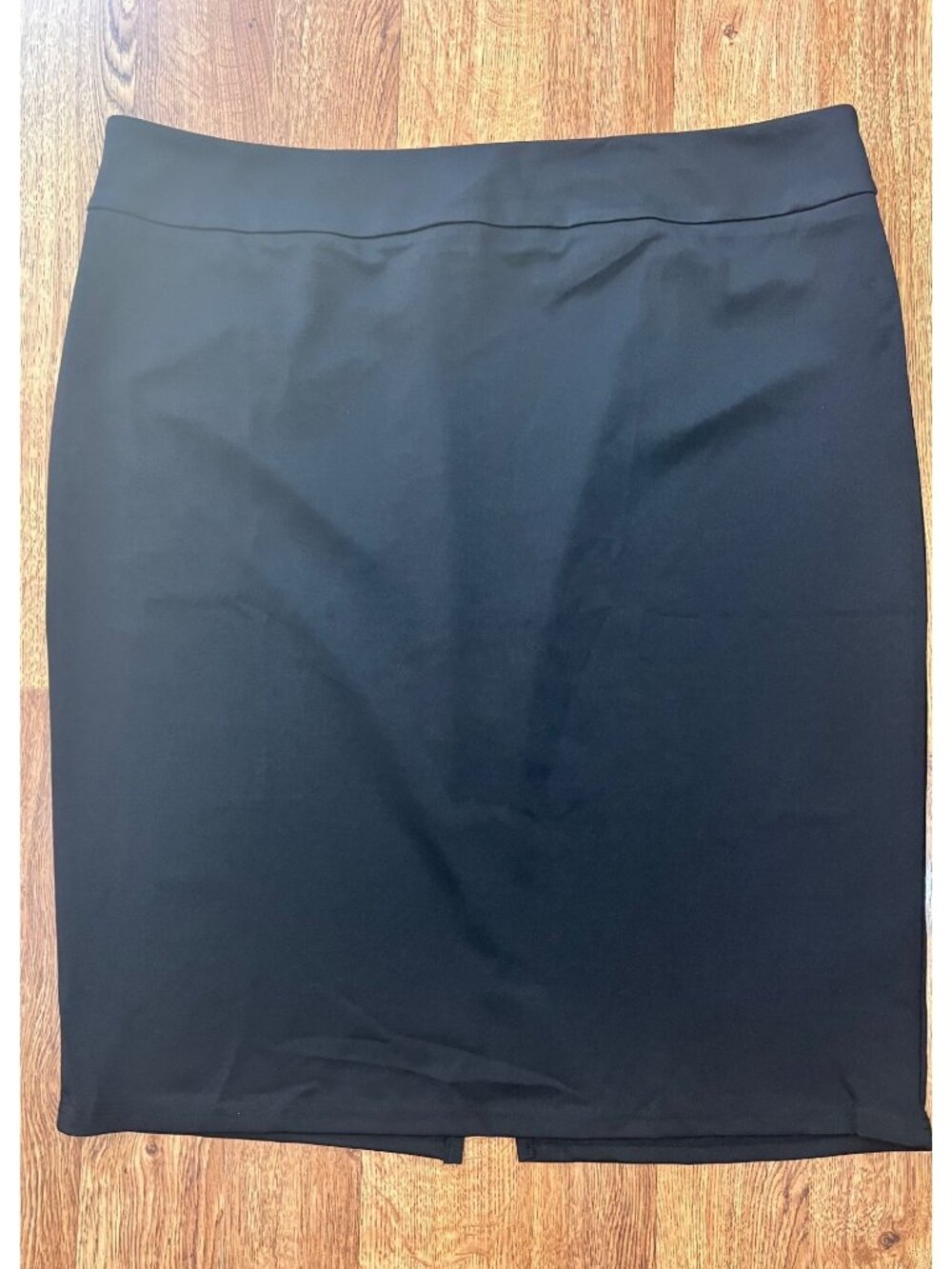 Hanna Nikole Womens Plus Size Black Pencil Skirt 22W Polyester Spandex Blend